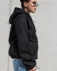 kurtki damskie Kurtka wiatrówka typu anorak czarna 4