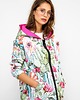 kurtki damskie Parka Opuncja w kwiatowy wzór 2