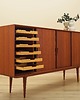 komody Highboard tekowy, duński design, lata 70, producent: Omann Jun 3