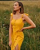sukienki midi damskie Żółta sukienka damska Sunny Smile 2