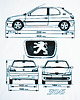 t-shirty męskie Koszulka PEUGEOT 306 tshirt 1