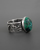 pierścionki srebrne Pierścionek Chryzokola - srebro 925, rozmiar 15 1