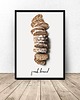 plakaty Plakat kuchenny "Świeży chleb" 30x40 (300mm x 400mm) 1