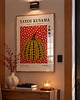 plakaty PLAKAT japoński, Yayoi Kusama retro  Poster,  dynia w kropki 1