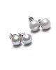 kolczyki srebrne Pearls platinum vol. 1 /alloys collection/ - sztyfty 3
