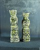 świeczniki i świece Świeczniki ceramiczne - etno rzeźby twarzowe. 1