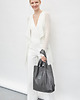 torby na ramię Skórzana torba Shopper - Szara 1