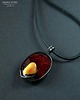 wisiory Czerwony wisior Magiczny ze szkła ręcznie przetopionego PREZENT  handmade 5