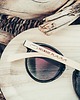 okulary damskie Okulary drewniane z grawerem fal  Polski produkt 4