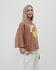 t-shirt damskie Bawełniana bluzka z bananami o luźnym kroju z rękawem 3/4 1