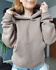 bluza z kapturem damska Bluza z kapturem I272 cappucino 1