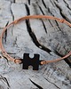 bransoletki drewniane Para pasujących bransoletek z drewnianymi puzzlami, bransoletka z puzzlem 5