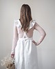 fartuchy kuchenne Lniany fartuszek retro PURE WHITE 5