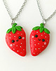 naszyjniki - inne Naszyjnik Przyjaźni Truskawki BFF 4