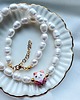 korale Naszyjnik choker z  pereł Lucky Cat 2