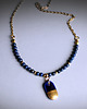 wisiory GOLD PILL/Lapis lazuli i stal chirurgiczna /UNIKAT 1
