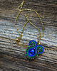 wisiory Peacock eye- wisiorek soutache 3