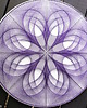 obrazy Rozeta #2 fioletowa, obraz String Art,mandala 1