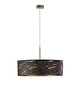 lampy wiszące Czarna lampa wisząca do salonu z kloszem 60 cm SINTRA MARMUR 7