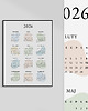 plakaty Plakat Zestaw 3 kalendarzy 2026, nowoczesne, minimalistyczne, stylowe, 3x30x4... 2