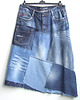 spódnice maxi Patchworkowa spódnica jeans r.48 1