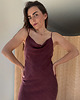 sukienki midi damskie Sukienka Breath burgundy 4