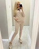 bluza z kapturem damska Bluza z kapturem beż Oliwia 1