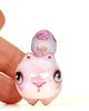 figurki i rzeźby Miniaturowa Figurka - Kotek z Ptaszkiem na Grzbiecie 2