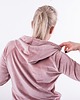 bluza z kapturem damska AKSAMITNA  bluza  RÓŻ- EMMA 3