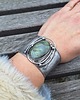 bransoletki wire wrapping Zielony staw - bransoletka regulowana 5