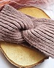 opaski do włosów Modna wełniana opaska na głowę z wiązaniem, wełna z alpaki brudny róż 2