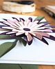 kartki scrapbooking Kartka z papierowym kwiatem fiolet 2