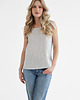 topy damskie Lniany Top MEADOW GRAY STRIPES 3