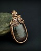 wisiory Wisiorek z agatem wire wrapping 1