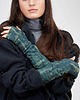 rękawiczki damskie Unikatowe Mitenki eco-print Flora Zielone 1