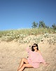 swetry damskie  Sweter handmade oversize  z wełną  pudrowy róż 7
