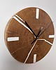 zegary Zegar wiszący drewniany - dąb z żywicą 1