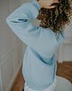 bluza bez kaptura damska Bluza  basic oversize  klasyczna  błękitna 7