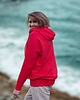 bluza z kapturem damska Czerwona bluza oversize z kapturem 1