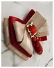 broszki Brosza  z ozdobą w stylu glamour z czerwonymi  kamieniami NEW 4