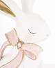 ozdoby wielkanocne Dekoracja - królik ceramiczny 31x12x15 cm BUNNY-5 z różową długą kokardką 1