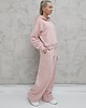 komplety damskie Komplet oversized kangurka i szerokie spodnie wide leg Powder Pink 2