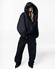 kurtki damskie Hoodscape black bomber jacket 5