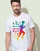 t-shirty męskie Koszulka organiczna z nadrukiem Wiecznie zabiegany 1
