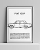 plakaty Plakat Polska Motoryzacja - Fiat 125p 1
