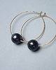 kolczyki pozłacane Kolczyki pozłacane Alloys Collection /one pearl/ navy blue  3