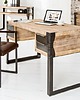 stoły Biurko Factory drewno akacjowe antracyt 135cm 3