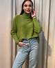 swetry damskie  Wiskozowy golf Verde 4