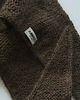 szale damskie Chocolate brown alpaca hand knitted scarf. 7