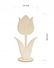 klocki i zabawki drewniane Tulipan drewniany Figurka ze sklejki 25cm Kwiatek do malowania ozdabiania 3